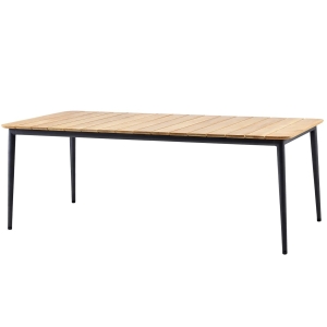 Cane-line Core Esstisch Alu / Teak 210x90cm