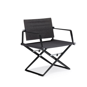 DEDON Seax Loungesessel black pepper sail shade