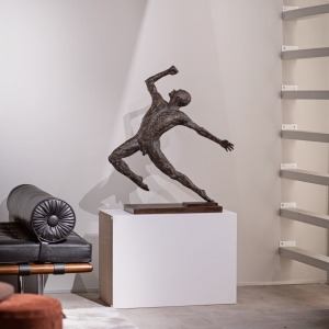Bronzeskulptur "Escape" von Jacques Vanroose
