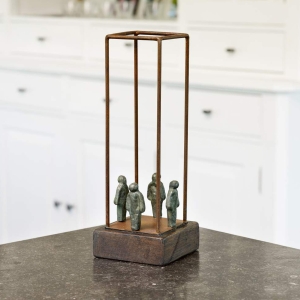 Bronzeskulptur "The Window Construcao" von Erli Fantini