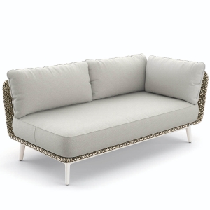 DEDON MBARQ Eckmodul links in pepper