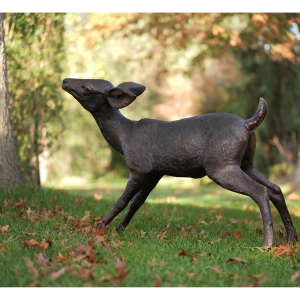 Rehkitz stehend bronze