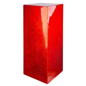Säule "Solid" in Hochglanz Rot
