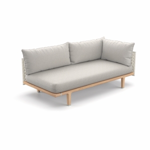 Dedon Sealine Lounge Modul links in silver beige