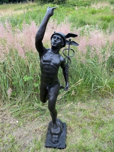 Bronzeskulptur Stehender Merkur