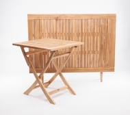 Zebra Teak - Esstisch "Poker", rechteckig in zwei Größen, klappbar Teaktisch, Esstisch Gartentisch