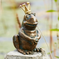 Bronzefigur Froschkönig 88881 Hermann als Wasserspeier bei Kunsthandel Lohmann