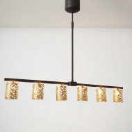 Hängelampe "UTOPISTICO" gold/braun Holländer