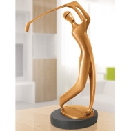 Beispielansicht der Bronzeskulptur "Golfer"