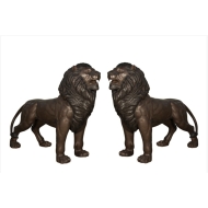 Bronzefigur Löwen