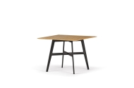 DEDON Seax Esstisch 100x100cm, Gestell schwarz Jean-Marie Massoud Designertisch Gartentisch