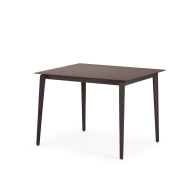 DEDON Wa Esstisch 100x100cm Tischplatte: 317 - black pepper  / Gestell: 317 - black pepper