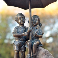 Regenschirm Pärchen