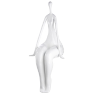 Skulptur Kantensitzer "Lady"