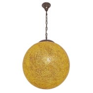 Hängelampe "NARZISO" gold/braun Holländer