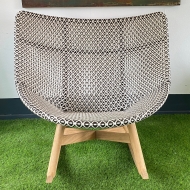 DEDON MBRACE Schaukelstuhl in pepper - Ausstellungsstück
