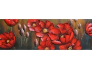 Mohnblumen in der Blütezeit als Wandbild