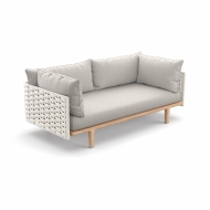 Dedon Sealine 2er-Sofa in silver beige