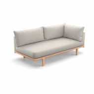 Dedon Sealine Lounge Modul links in silver beige