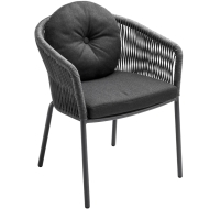 Solpuri Loop Dining Sessel inkl. Kissen, rund
