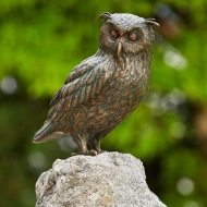 Bronzeskulptur Uhu