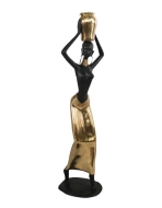 Bronzeskulptur "Stehende Wasserträgerin" groß