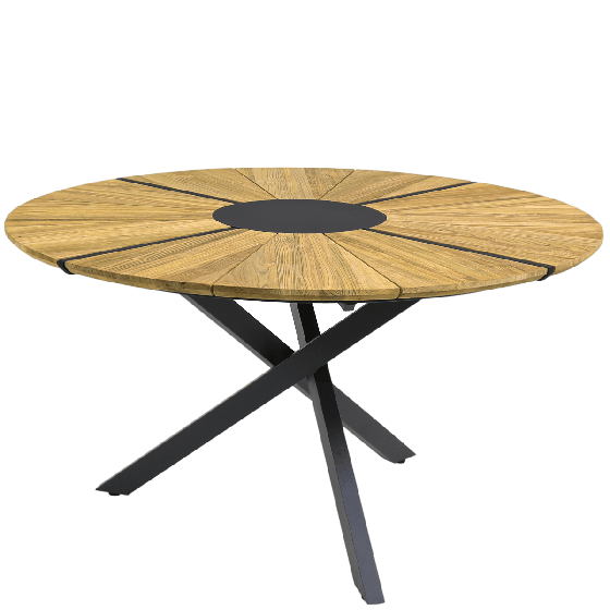 Zebra Oryx Edge Alu Tisch 7620 Ø135cm 