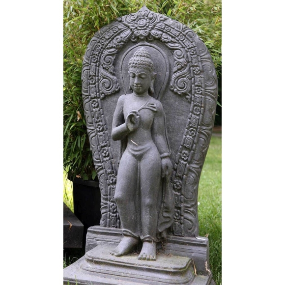 Steinrelief "Stehender Buddha", 100cm