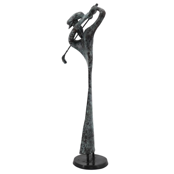 Bronzeskulptur "Abstrakter Golfer"