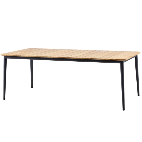 Cane-line Core Esstisch Alu / Teak 210x90cm