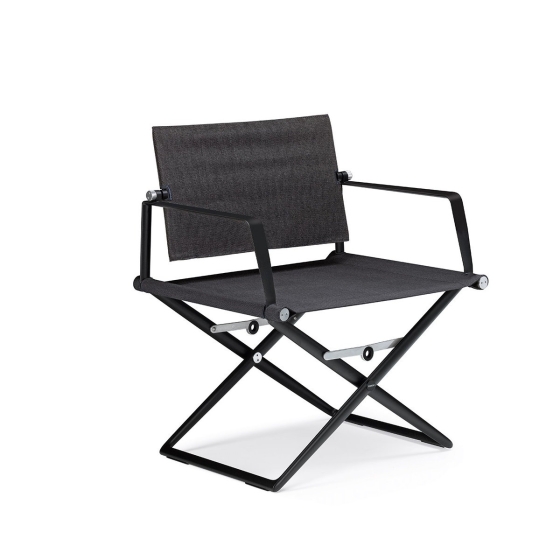 DEDON Seax Loungesessel black pepper sail shade