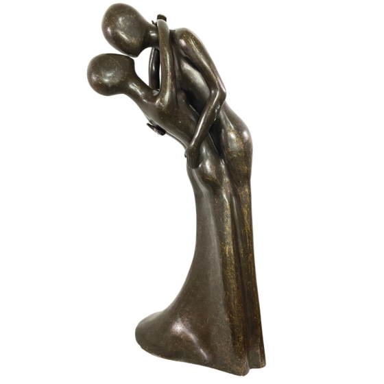 Bronzeskulptur Liebespaar Hochzeitsgeschenk 