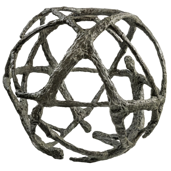 Bronzeskulptur "To Tweet" von Ann Vrielinck