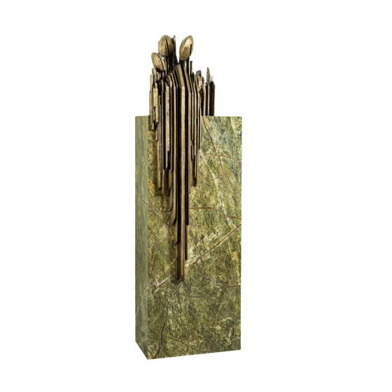 Bronzeskulptur "Colloquium" von Guy Buseyne