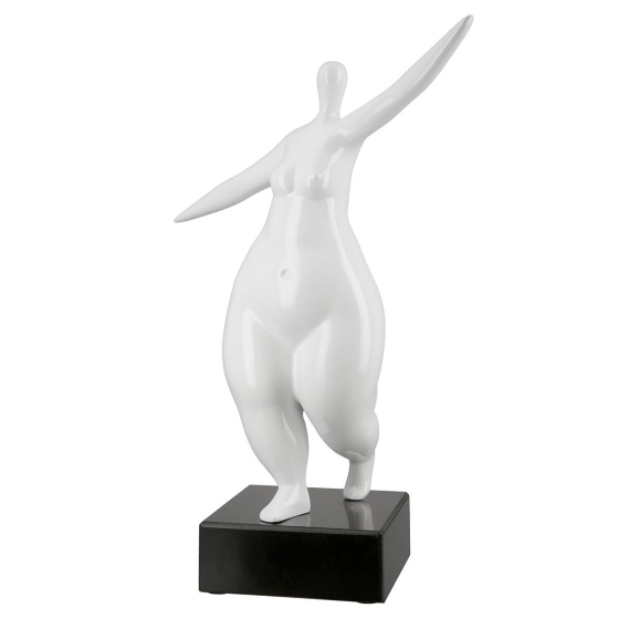 Skulptur "Lady" auf Marmorsockel