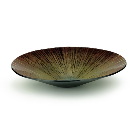 Glasschale "Bateia Bronze" von Regina Medeiros
