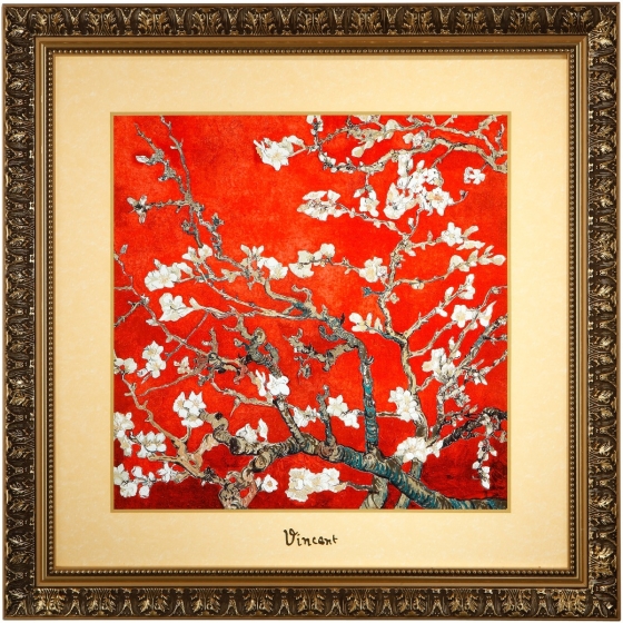 Goebel Wandbild "Mandelbaum Rot" von Vincent van Gogh