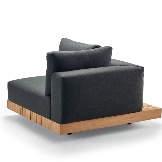 Solpuri Plateau L-Modul Ecke, rechts inkl. Polster