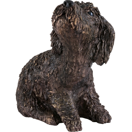 Frontansicht der Bronzefigur "Filou"