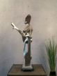 Bronzeskulptur "Gitarrenspieler" - modern auf Marmorsockel