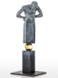 Edition Strassacker Bronzeskulptur "That is the question" von Annie Jungers - limitiert