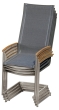 Gestapelter Zebra Setax 7523 Swing Highback m. Teak-Armlehne
