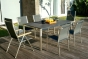 Zebra One Sessel Gartensessel edelstahl textielene