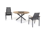 Set Zebra Oryx Edge Alu Tisch 7620 Ø135cm