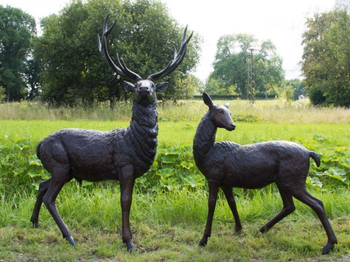 Hirsch und Reh als Set