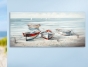 Wandbild "Stand-Boote 3D" - handgemalt
