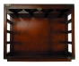 Authentic Models Weinregal Glass Unit Holz Messing Weinregal  MF212 Bücherregal